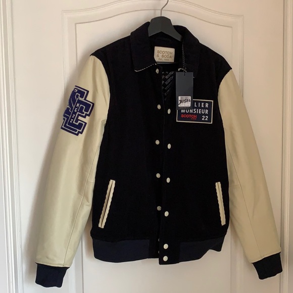 Scotch Soda Varsity Jacket Nwt 